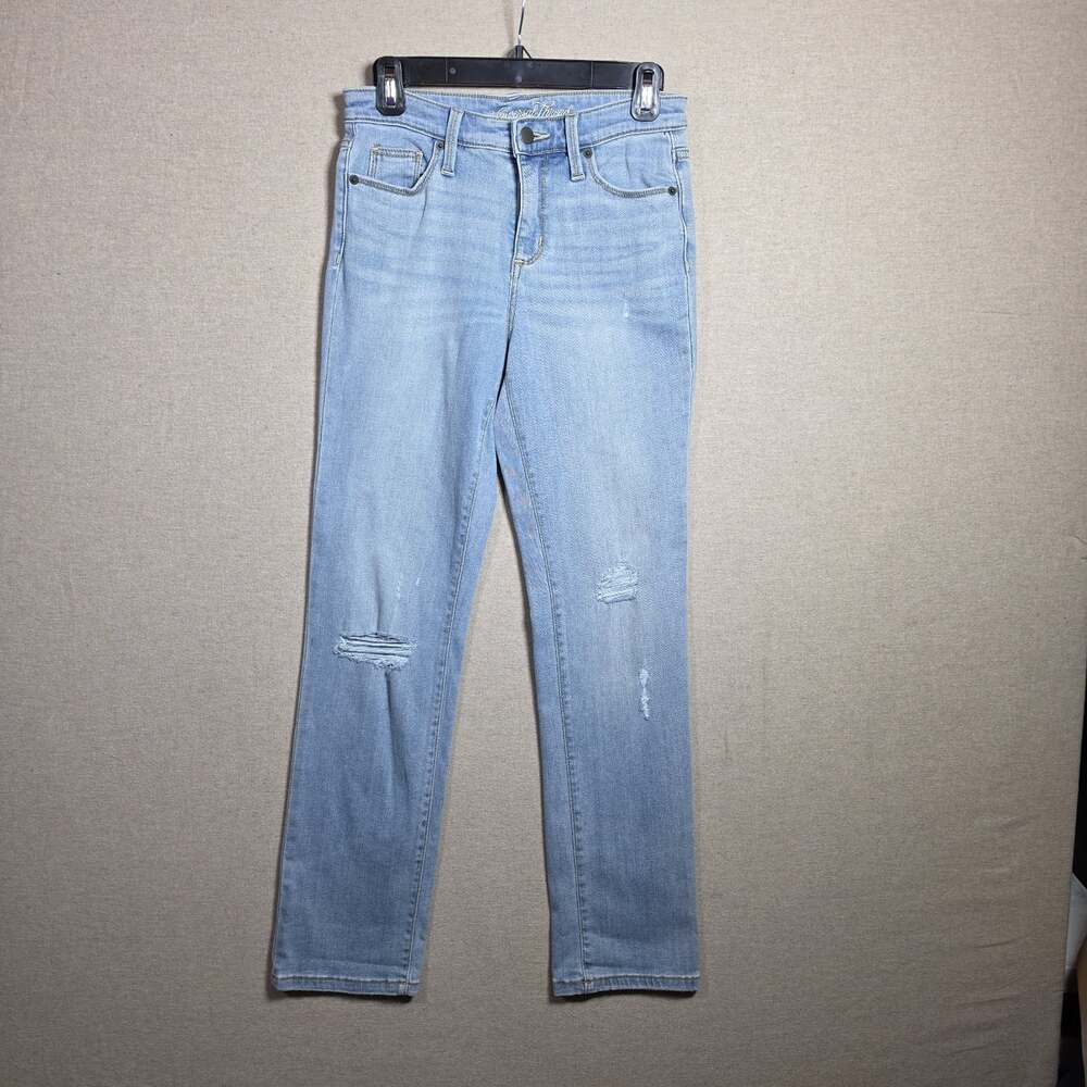 Universal Thread Womens High-Rise Vintage Straight Cropped Jeans Size 28" Waist - Picture 1 of 10